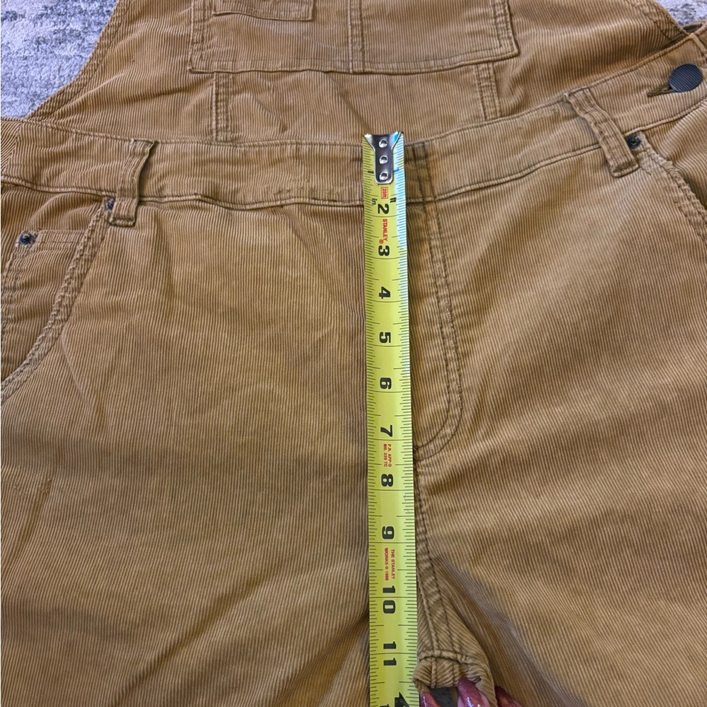 Free People Washed Denim corduroy Overalls In Amber Size 30 - Picture 9 of 10